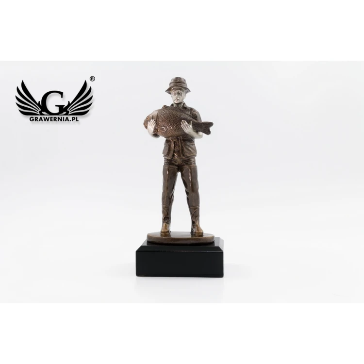 Fisherman Statuette - Attractive Cast Figurine - Height 20cm - FOL043