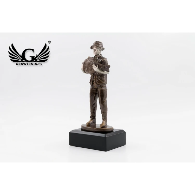 Fisherman Statuette - Attractive Cast Figurine - Height 20cm - FOL043