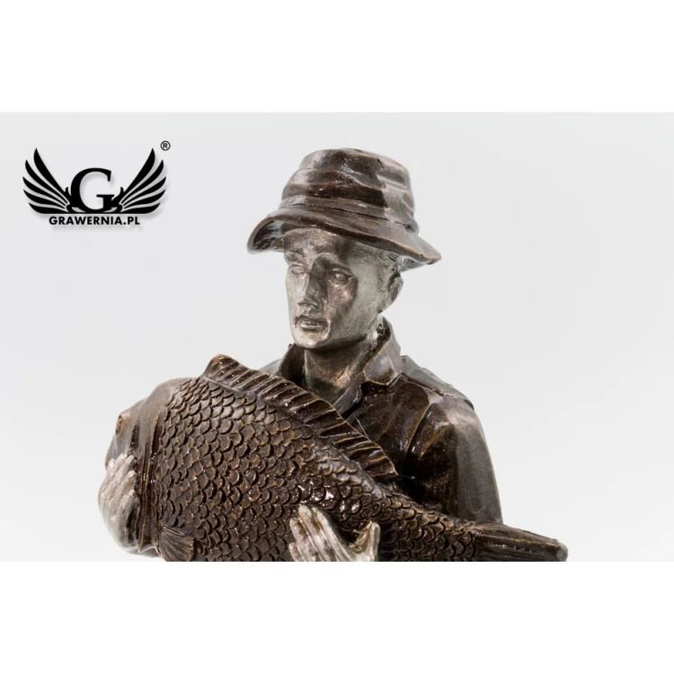 Fisherman Statuette - Attractive Cast Figurine - Height 20cm - FOL043