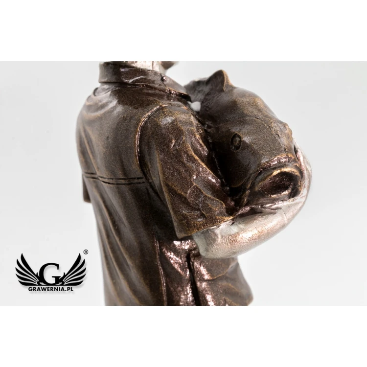 Fisherman Statuette - Attractive Cast Figurine - Height 20cm - FOL043