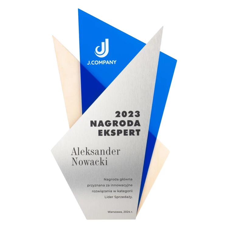 Company Logo Statuette - Award for Exceptional Achievement - Height 25.5cm - DTA103