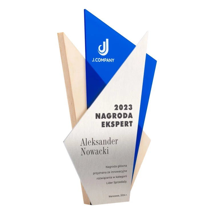 Company Logo Statuette - Award for Exceptional Achievement - Height 25.5cm - DTA103