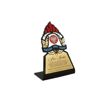 Statue with the State Fire Service badge - model DTA24 - height 16 cm