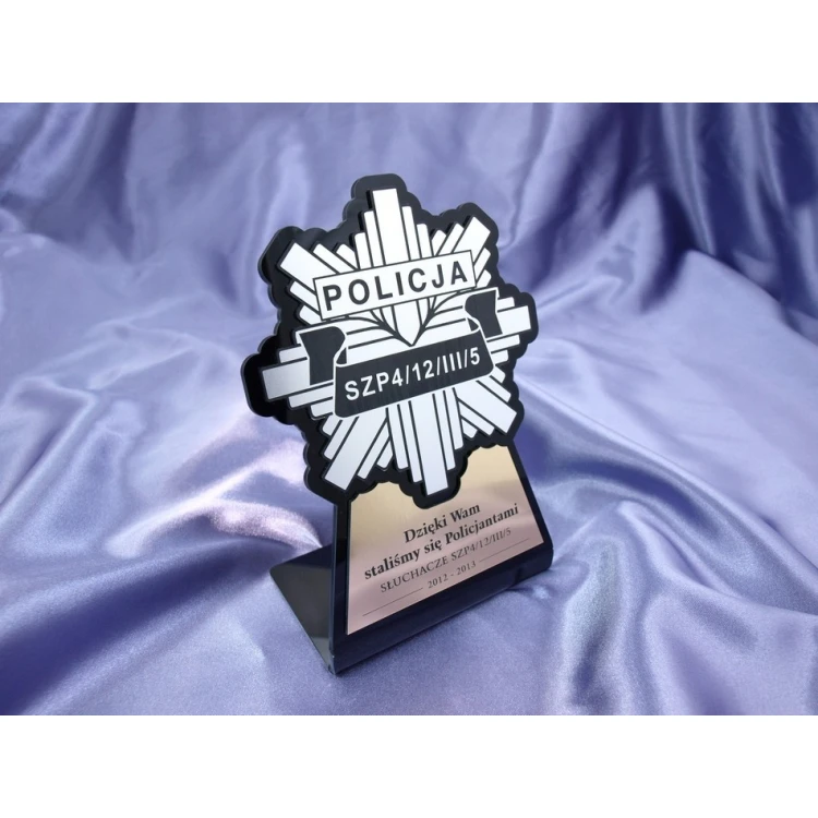 Police Badge Figurine - DTA7 model - height 18 cm