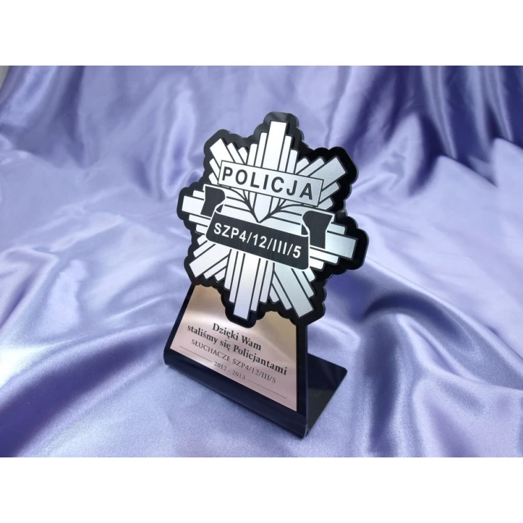 Police Badge Figurine - DTA7 model - height 18 cm