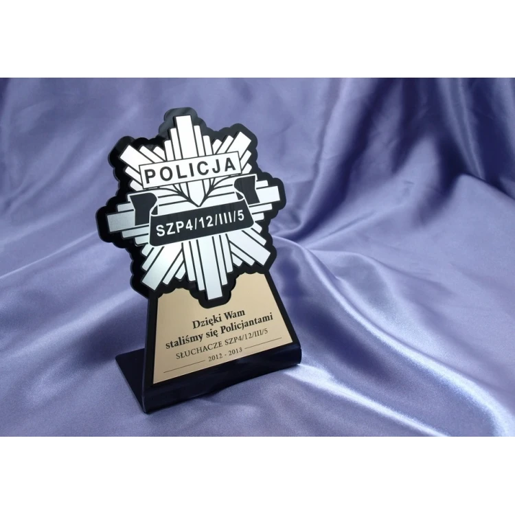 Police Badge Figurine - DTA7 model - height 18 cm