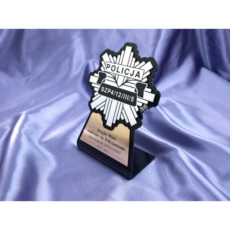Police Badge Figurine - DTA7 model - height 18 cm