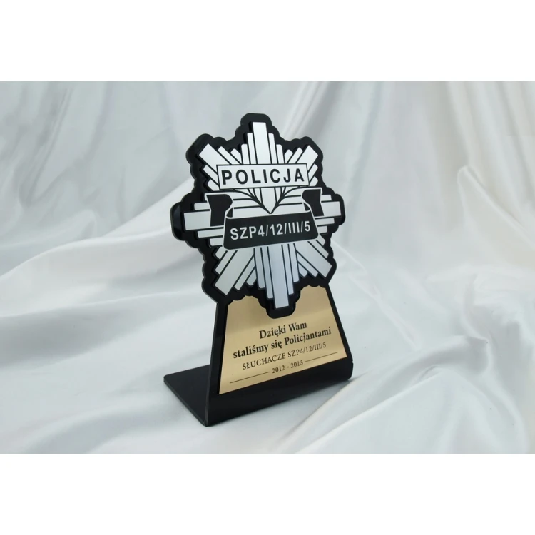 Police Badge Figurine - DTA7 model - height 18 cm