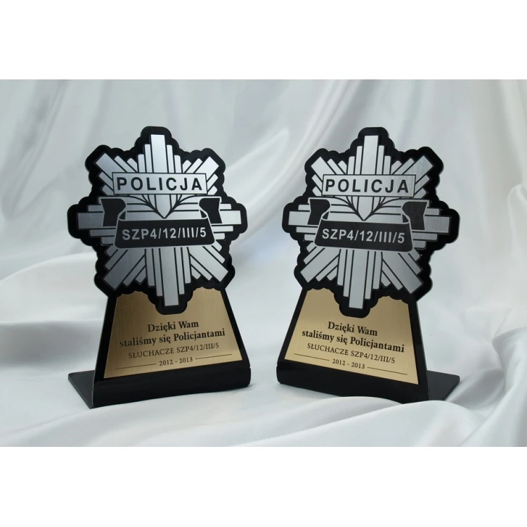 Police Badge Figurine - DTA7 model - height 18 cm