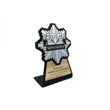 Police Badge Figurine - DTA7 model - height 18 cm