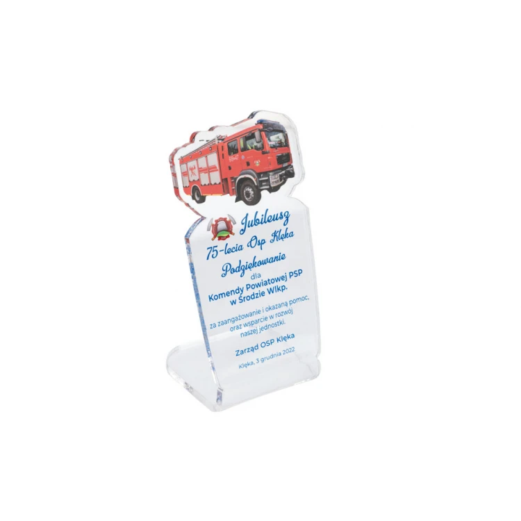 Plexi Statuette - OSP 2 - Any Photo - Model DTA078 - Height 13cm