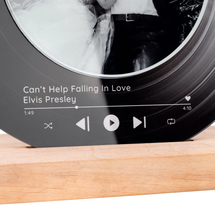 Statue with photo and song of your choice - vinyl record - DTA117