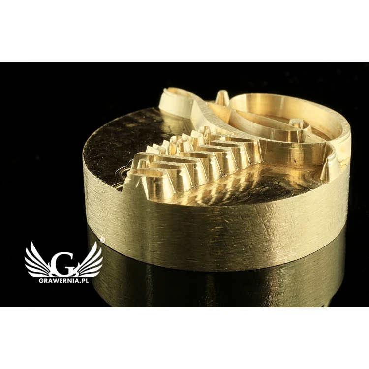 Wasabi Paste Logo Imprint Stamp - 30mm Diameter - CNC', located in the category 'Industry and Company / Metal Dies and Stamps'. Do not translate the category.