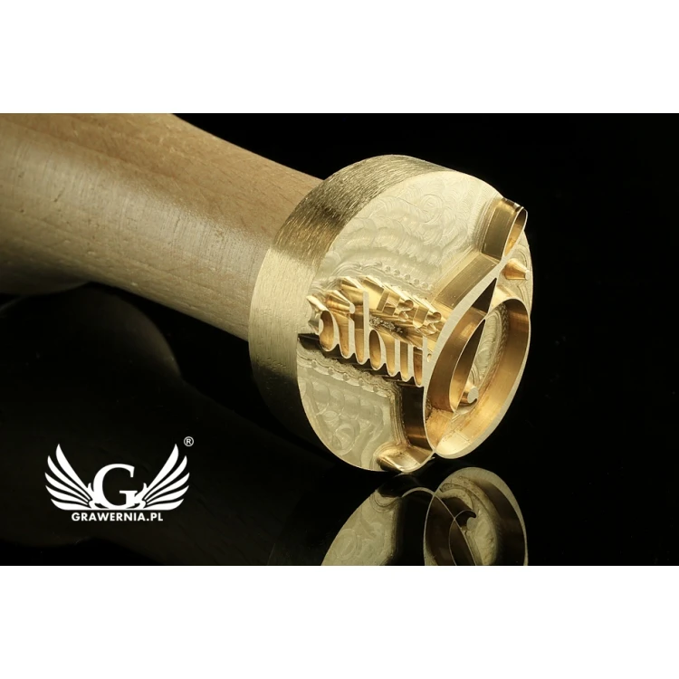 Wasabi Paste Logo Imprint Stamp - 30mm Diameter - CNC', located in the category 'Industry and Company / Metal Dies and Stamps'. Do not translate the category.