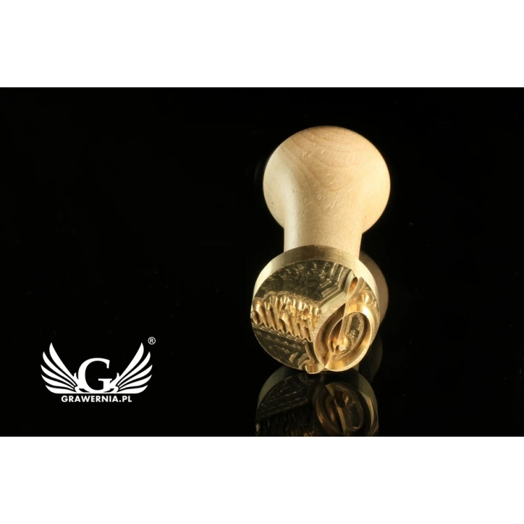 Wasabi Paste Logo Imprint Stamp - 30mm Diameter - CNC', located in the category 'Industry and Company / Metal Dies and Stamps'. Do not translate the category.