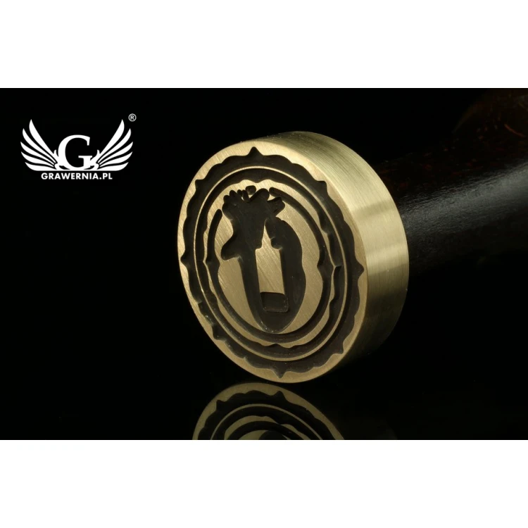 Lacquer stamp for embossing - CNC - diameter 35mm