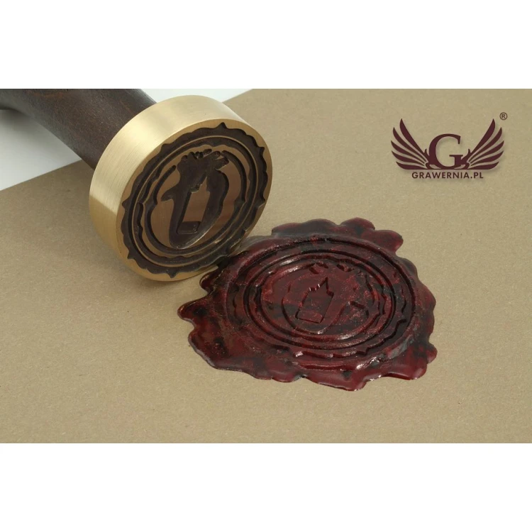 Lacquer stamp for embossing - CNC - diameter 35mm