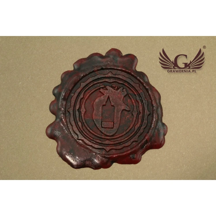 Lacquer stamp for embossing - CNC - diameter 35mm