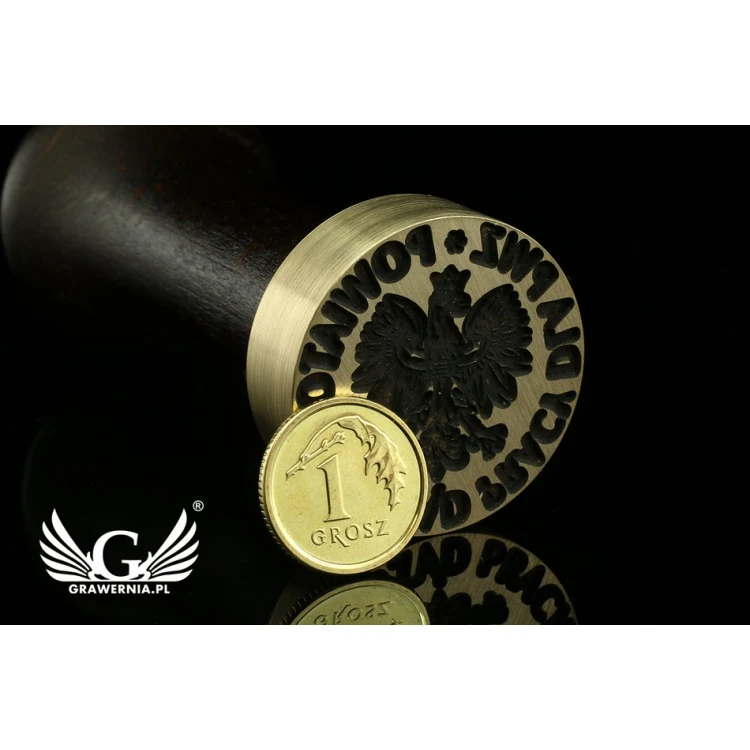 Lacquer stamp for embossing - CNC - diameter 30mm