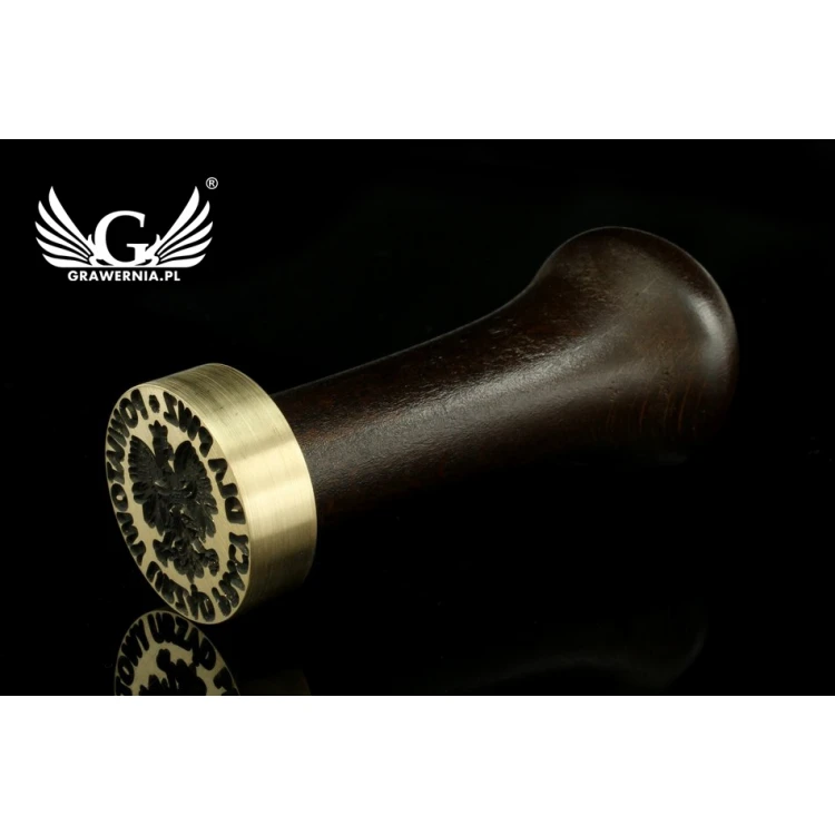 Lacquer stamp for embossing - CNC - diameter 30mm