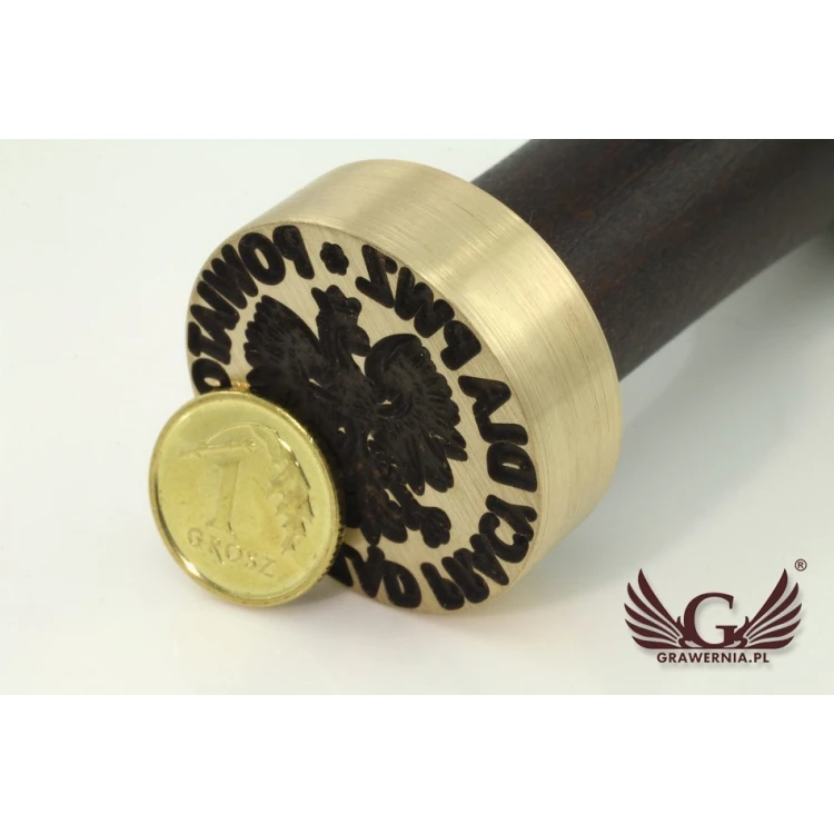 Lacquer stamp for embossing - CNC - diameter 30mm