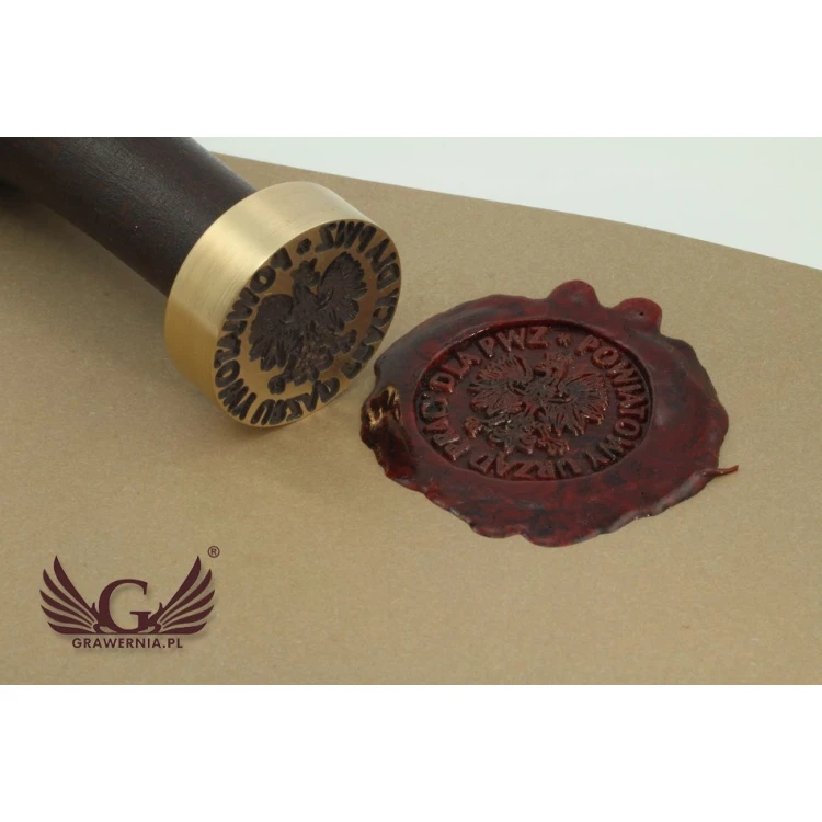Lacquer stamp for embossing - CNC - diameter 30mm