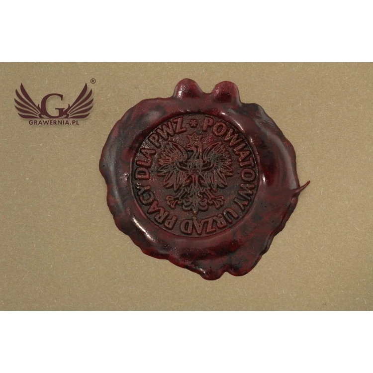 Lacquer stamp for embossing - CNC - diameter 30mm