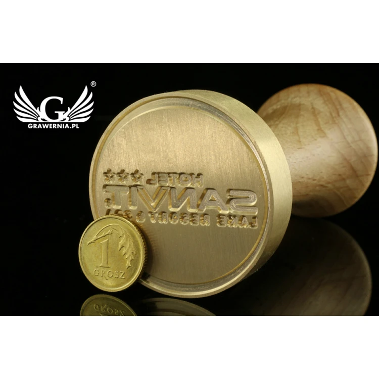 Lacquer stamp for embossing - CNC - diameter 40mm