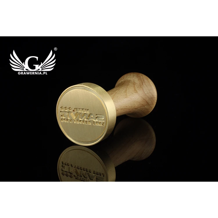 Lacquer stamp for embossing - CNC - diameter 40mm