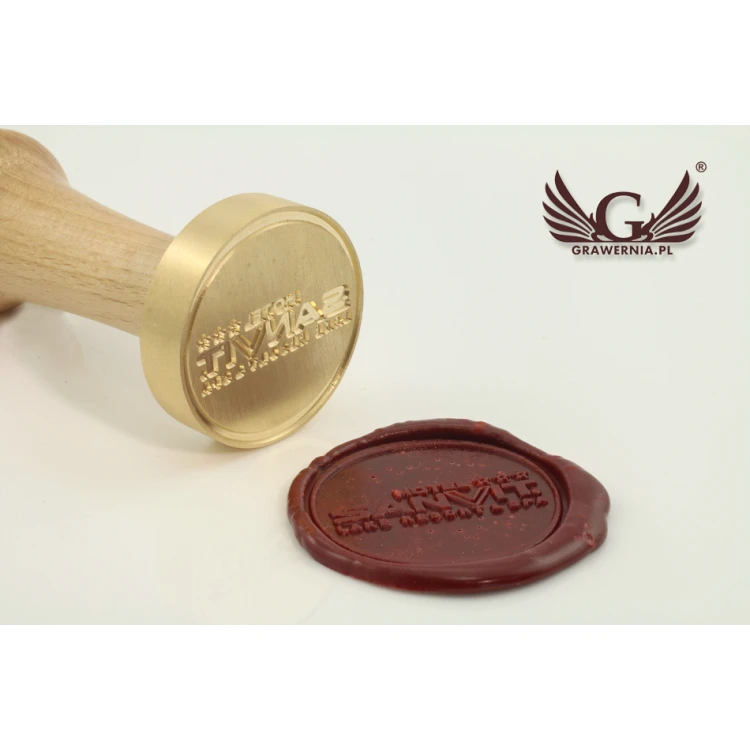 Lacquer stamp for embossing - CNC - diameter 40mm