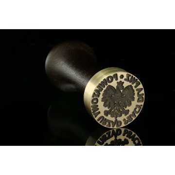 Lacquer stamp for embossing - CNC - diameter 30mm