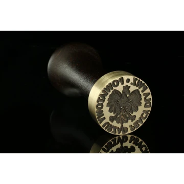 Lacquer stamp for embossing - CNC - diameter 30mm