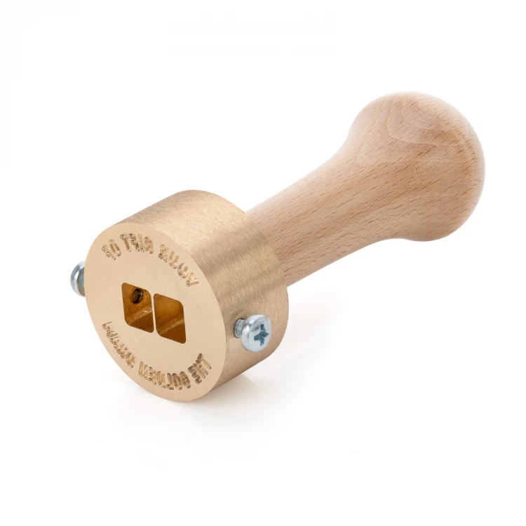 Stamp for embossing in wax with interchangeable fonts - CNC - diameter 40mm - CNC111