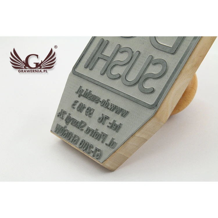 Ink stamp - imprint dimensions 147x85mm