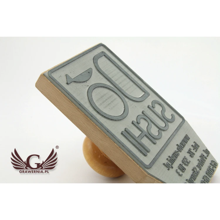 Ink stamp - imprint dimensions 147x85mm