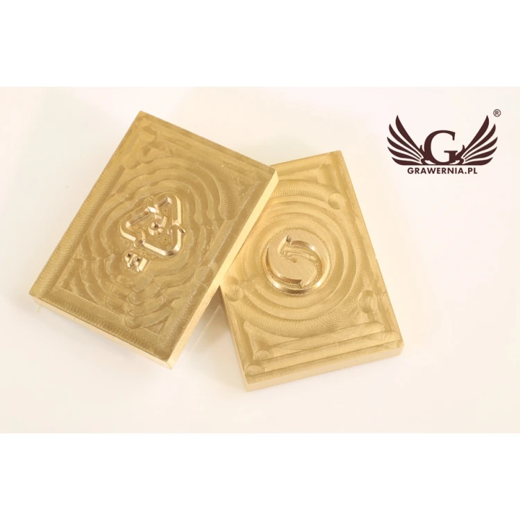 Hot and Cold Logo Embossing Stamp - Die Dimensions: 25x35mm - CNC', which is in the category 'Industry and Company / Metal Dies and Stamps'. Do not translate the category.
