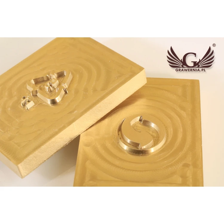 Hot and Cold Logo Embossing Stamp - Die Dimensions: 25x35mm - CNC', which is in the category 'Industry and Company / Metal Dies and Stamps'. Do not translate the category.