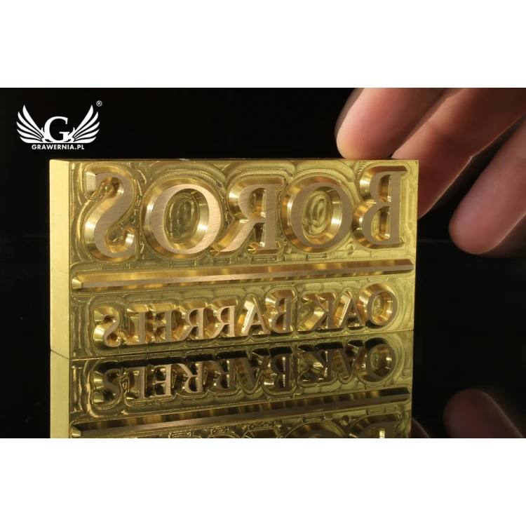 Hot and Cold Logo Embossing Stamp - Die Dimensions: 95x45mm - CNC