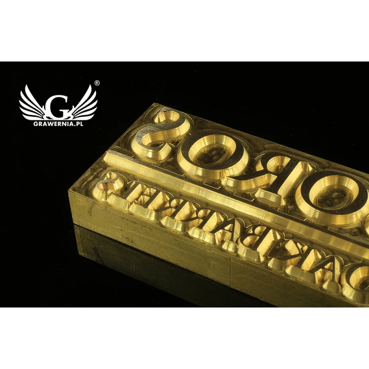 Hot and Cold Logo Embossing Stamp - Die Dimensions: 95x45mm - CNC