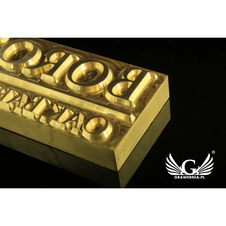 Hot and Cold Logo Embossing Stamp - Die Dimensions: 95x45mm - CNC
