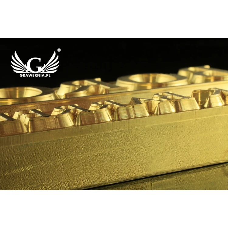 Hot and Cold Logo Embossing Stamp - Die Dimensions: 95x45mm - CNC