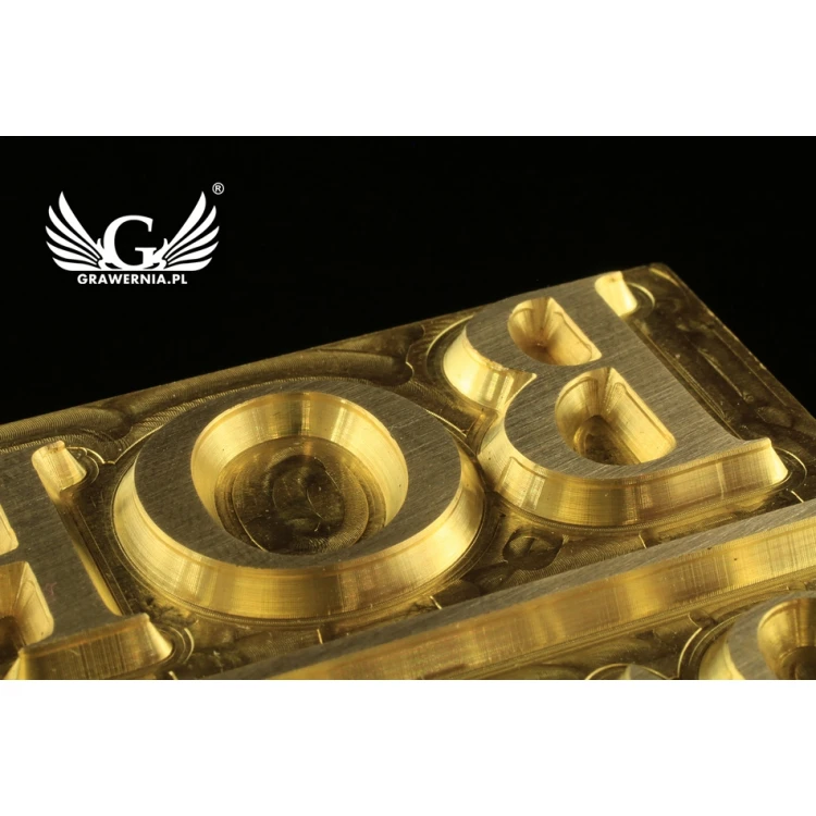 Hot and Cold Logo Embossing Stamp - Die Dimensions: 95x45mm - CNC