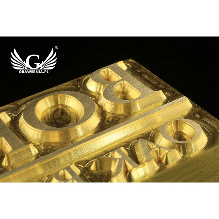 Hot and Cold Logo Embossing Stamp - Die Dimensions: 95x45mm - CNC