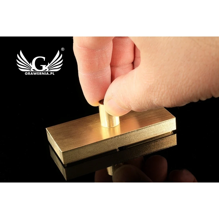 Hot and Cold Logo Embossing Stamp - Die Dimensions: 72x31mm - CNC', which is in the category 'Industry and Company / Metal Dies and Stamps'. Do not translate the category.