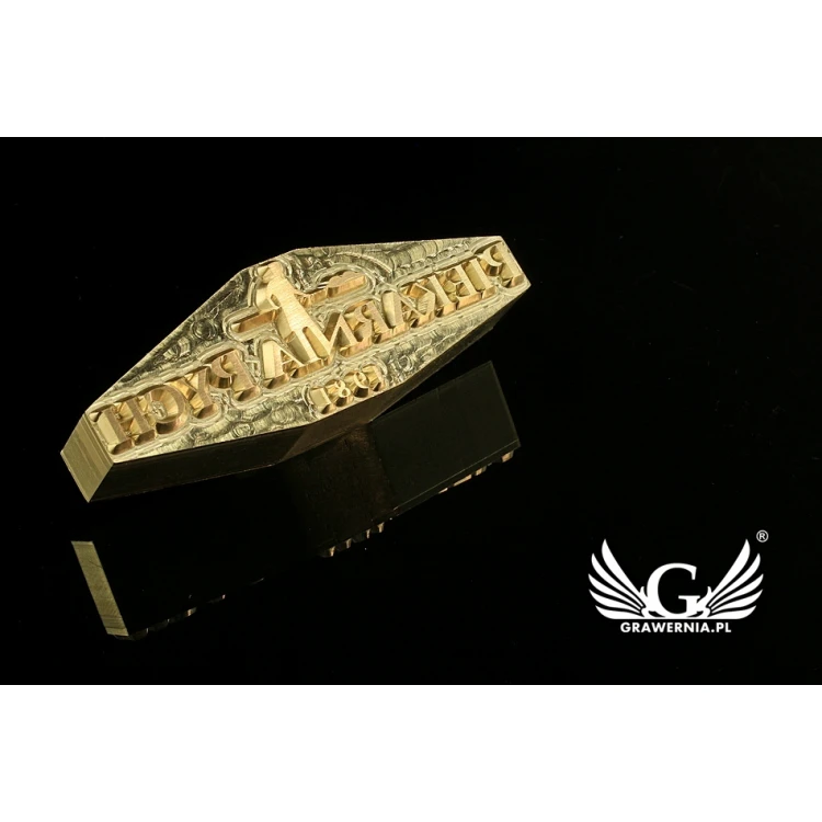Hot and Cold Logo Embossing Stamp - Die Dimensions: 67x23mm - CNC', which is in the category 'Industry and Company / Dies and Metal Stamps'. Do not translate the category.