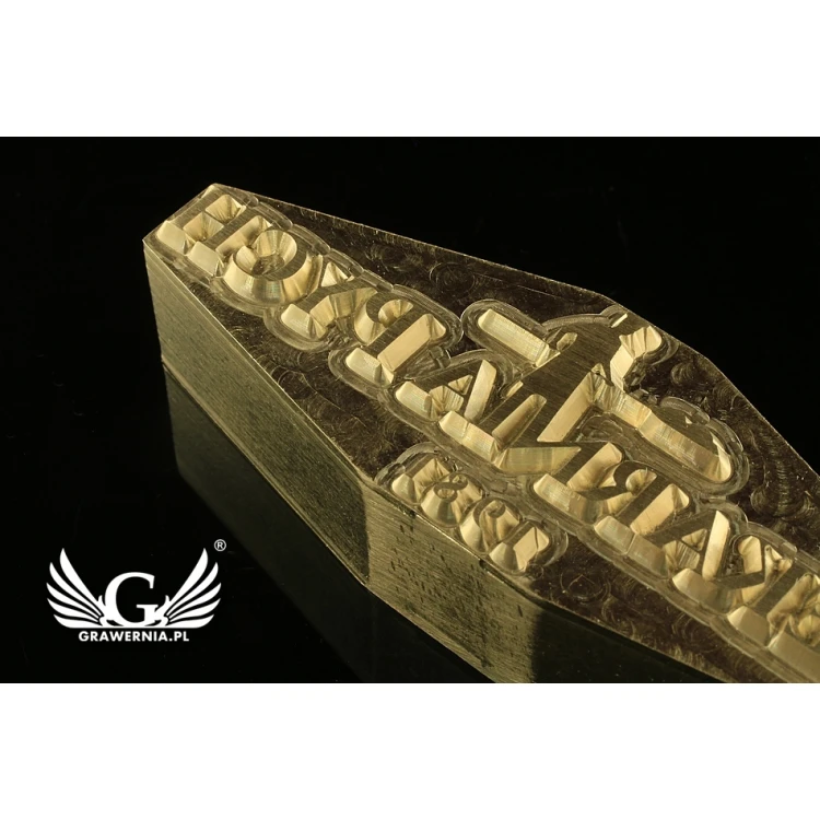 Hot and Cold Logo Embossing Stamp - Die Dimensions: 67x23mm - CNC', which is in the category 'Industry and Company / Dies and Metal Stamps'. Do not translate the category.