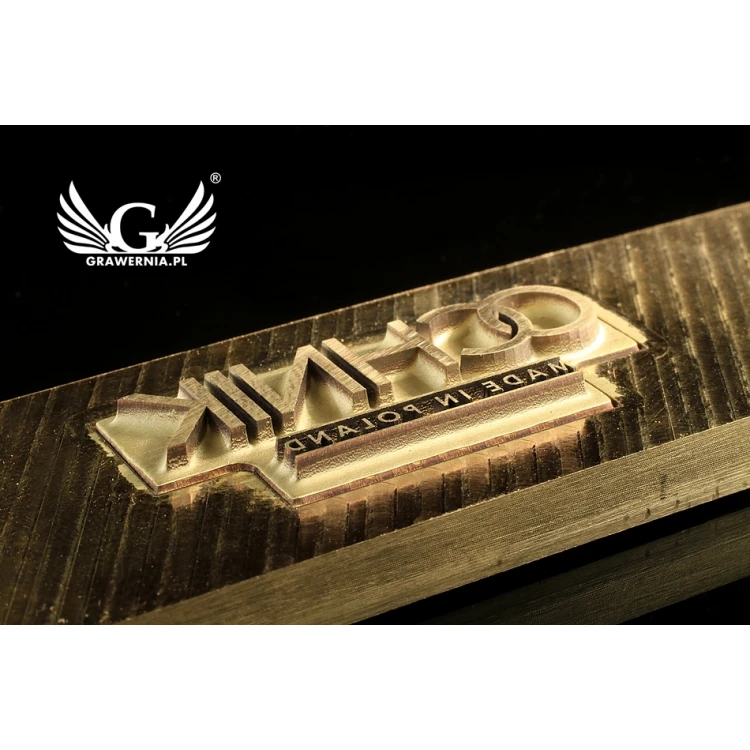 Hot and Cold Logo Embossing Stamp - Die Dimensions: 118x30mm - CNC and Laser