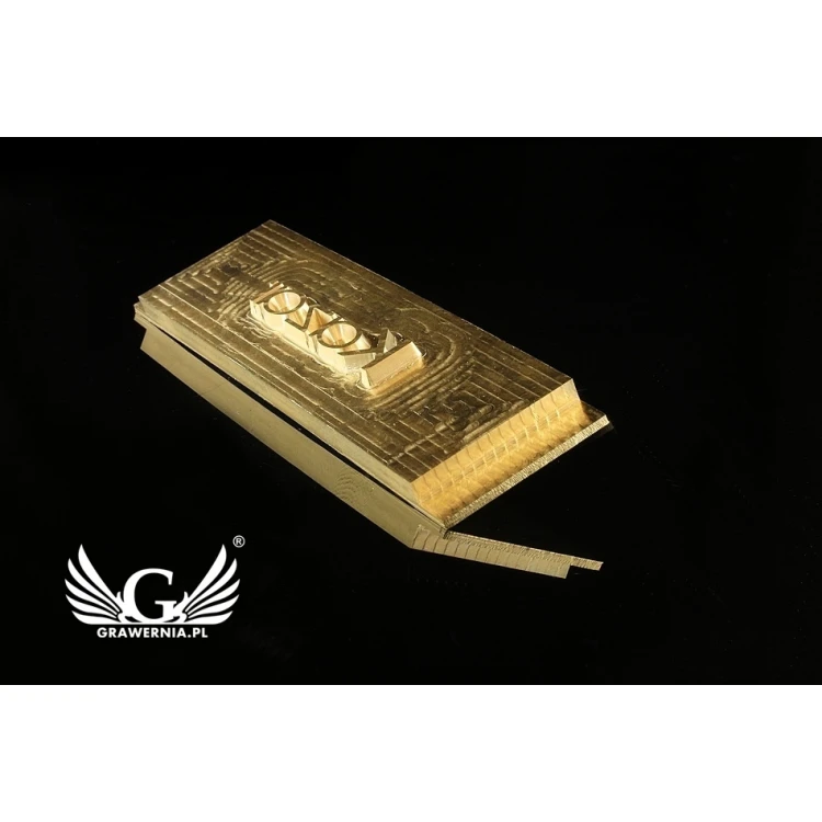 Hot and Cold Logo Embossing Stamp - Die Dimensions: 118x30mm - CNC', which is in the category 'Industry and Company / Dies and Metal Stamps'. Do not translate the category.