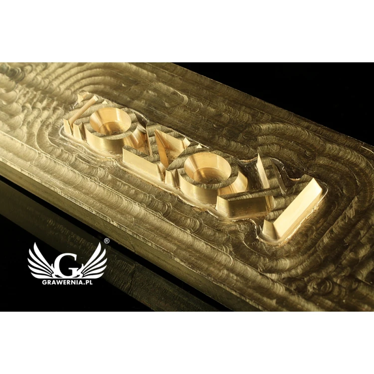 Hot and Cold Logo Embossing Stamp - Die Dimensions: 118x30mm - CNC', which is in the category 'Industry and Company / Dies and Metal Stamps'. Do not translate the category.