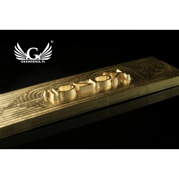 Hot and Cold Logo Embossing Stamp - Die Dimensions: 118x30mm - CNC', which is in the category 'Industry and Company / Dies and Metal Stamps'. Do not translate the category.